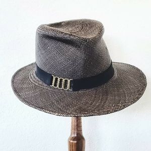 Amy Lehfeldt 'Bette' distressed straw fedora